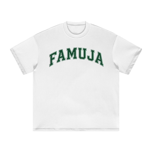 FAMUJA Wherever Whenever Global Heavyweight Tee — White