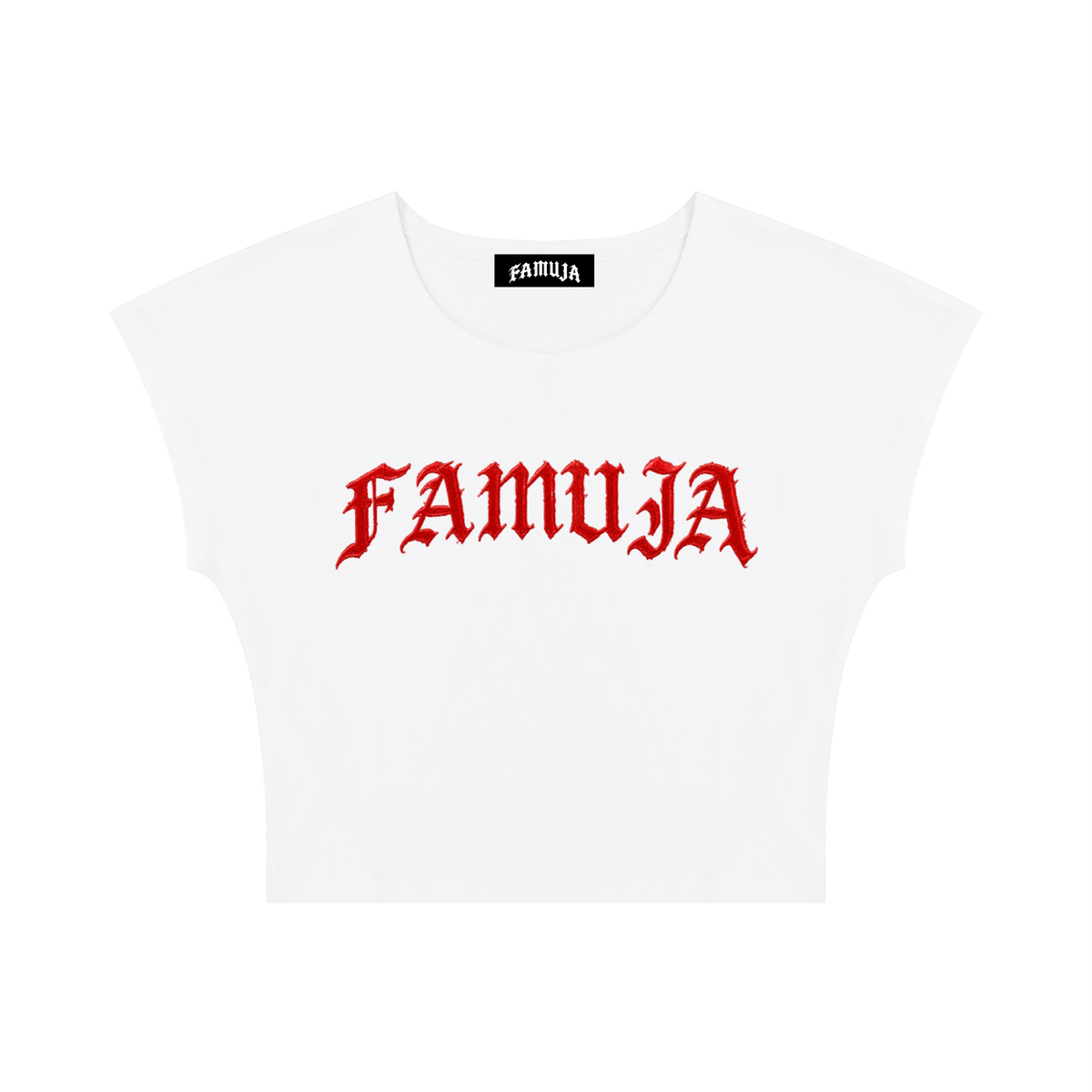 FAMUJA Women’s Gothic Bodycon Crop Top