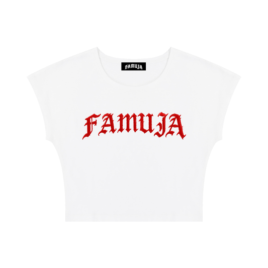 FAMUJA Women’s Gothic Bodycon Crop Top