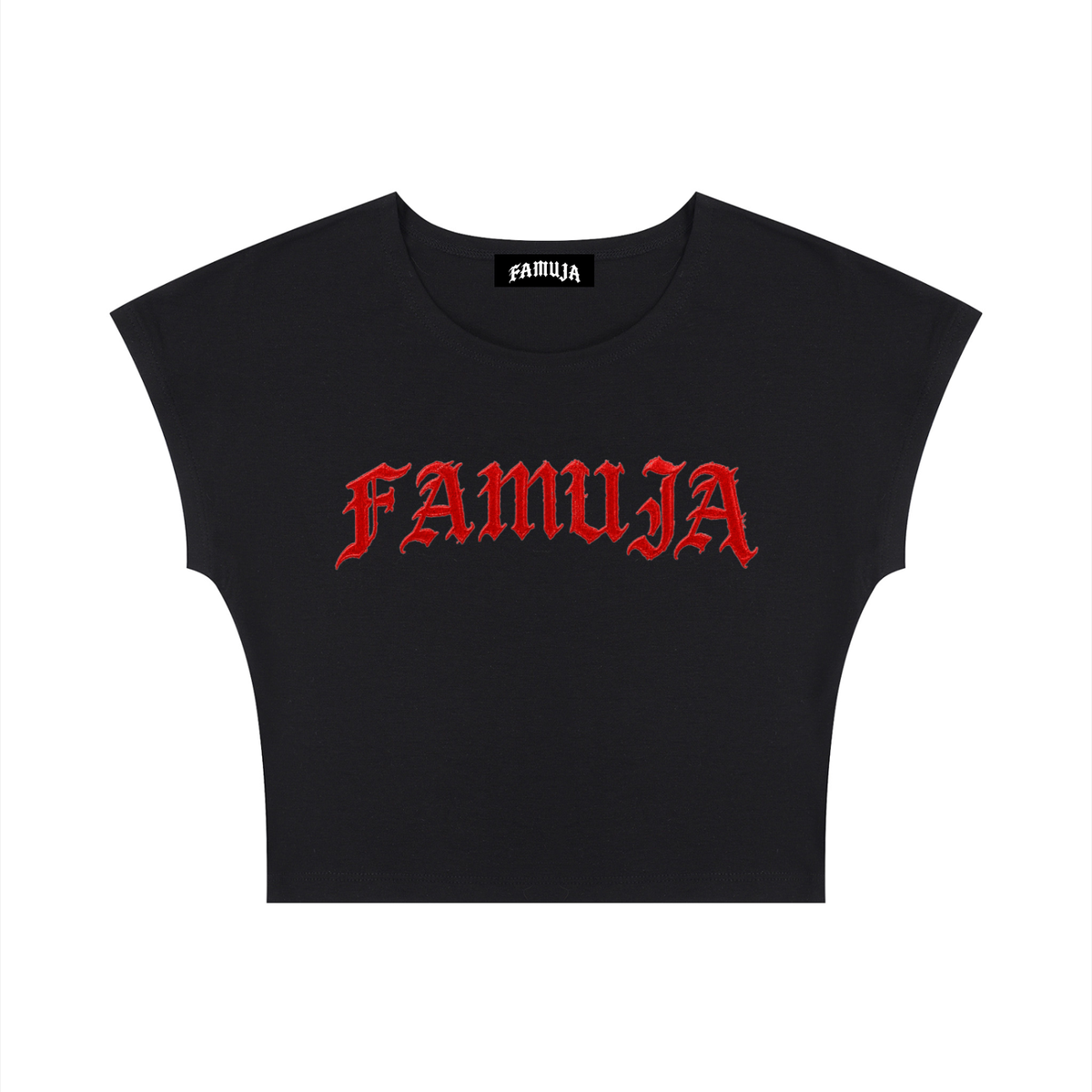 FAMUJA Women’s Gothic Bodycon Crop Top