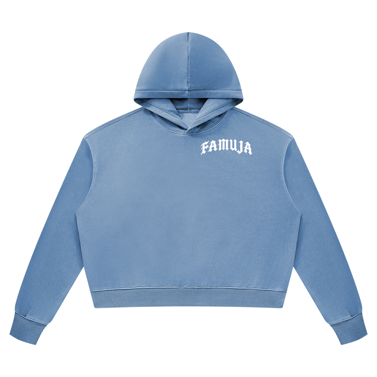 FAMUJA Marcado Women’s Washed Cropped Hoodie