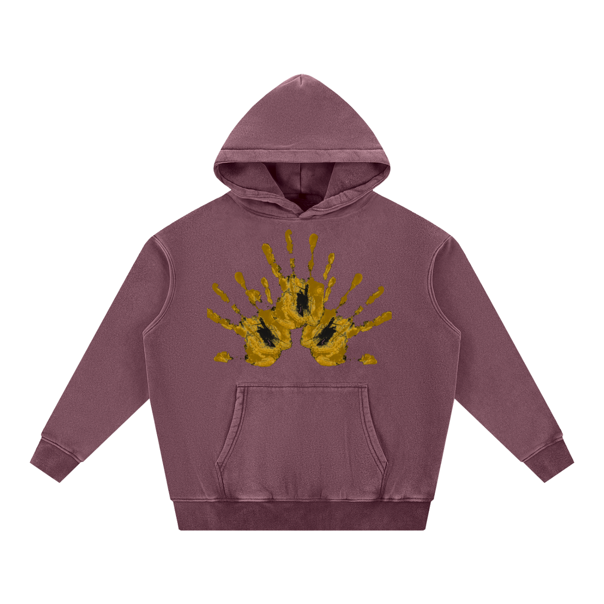 FAMUJA Marcado Gold Hand Snow-Wash Hoodie