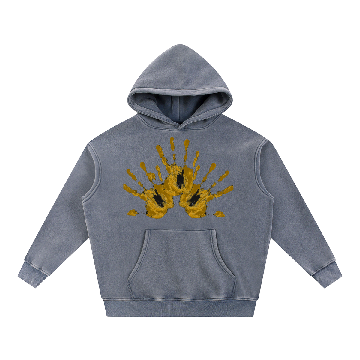 FAMUJA Marcado Gold Hand Snow-Wash Hoodie