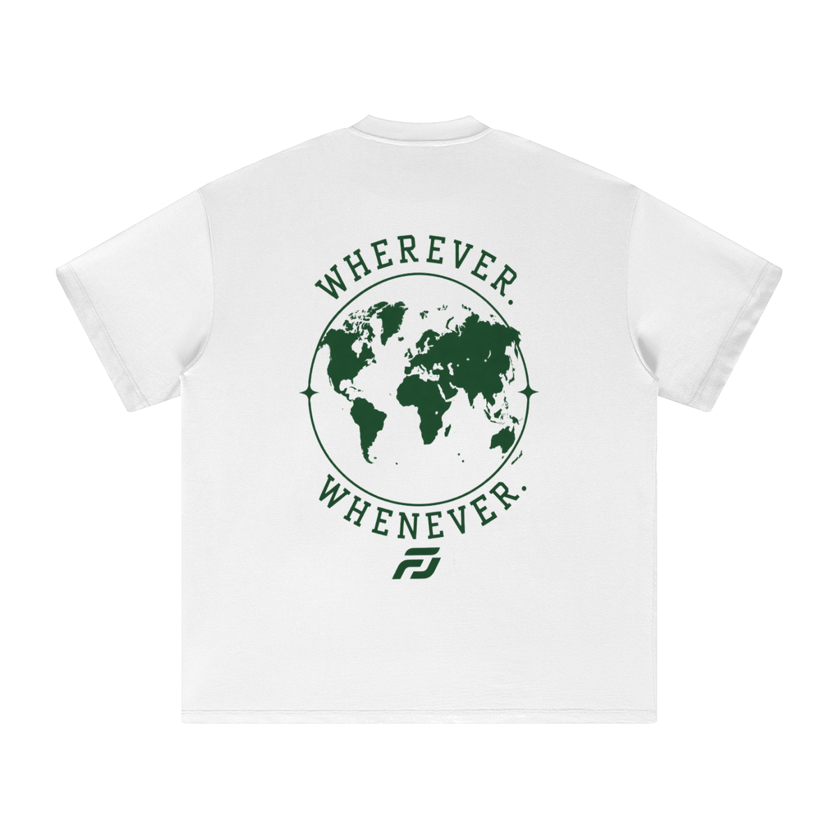 FAMUJA Wherever Whenever Global Heavyweight Tee — White