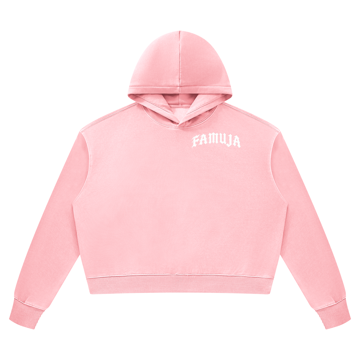 FAMUJA Marcado Women’s Washed Cropped Hoodie